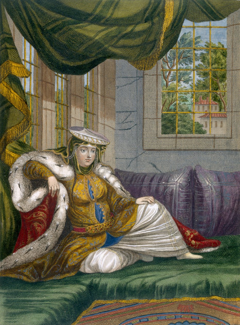 En judisk kvinna i ceremoniell klädsel, ca 1708 av French School