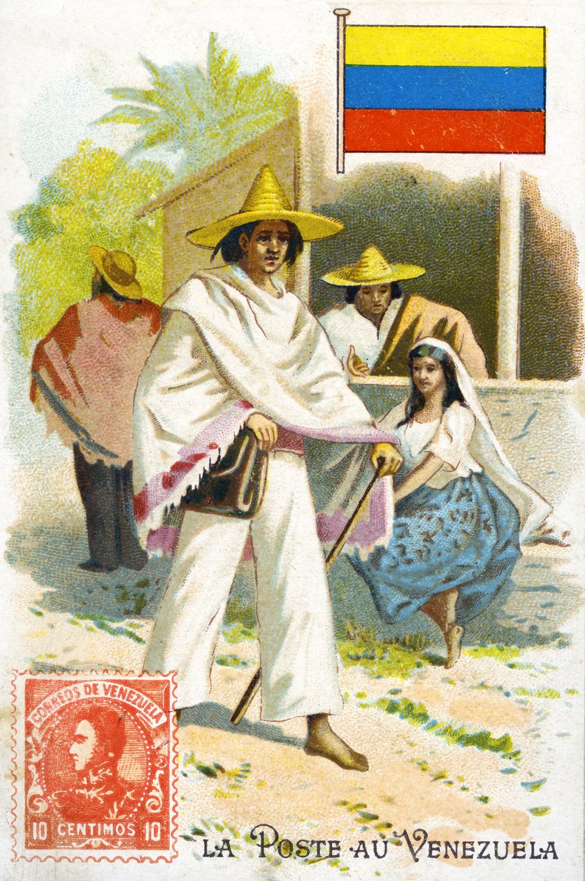 En brevbärare i Venezuela, sent 1800-tal av French School