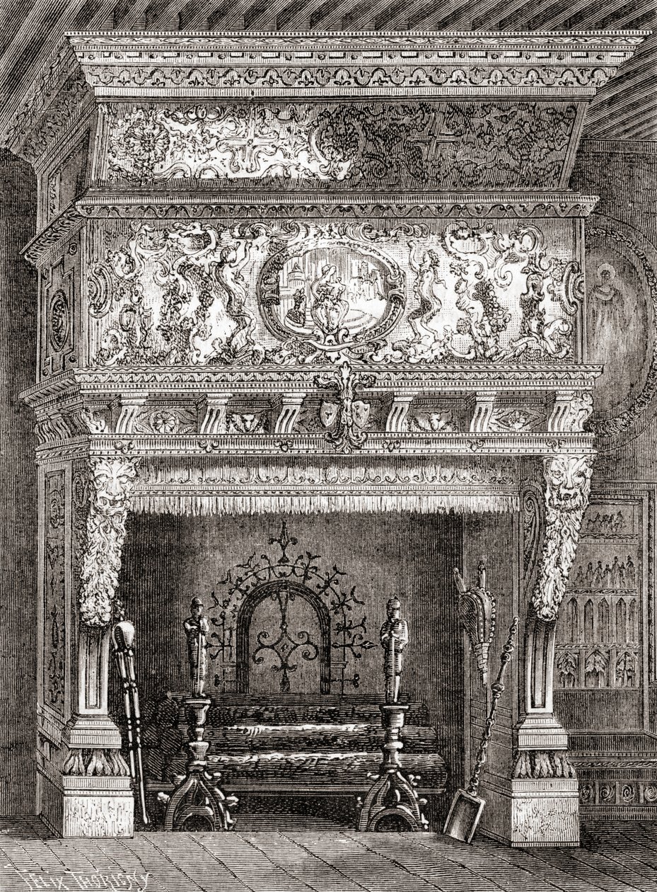 En renässansspis i Cluny-museet, Paris, Frankrike, från 