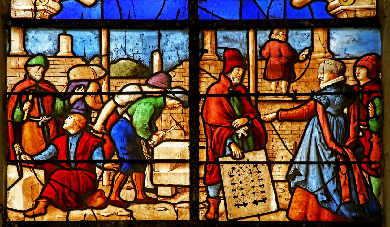 En kyrka tillägnad St Julien du Sault (a.k.a. de Brioude) byggs av French School