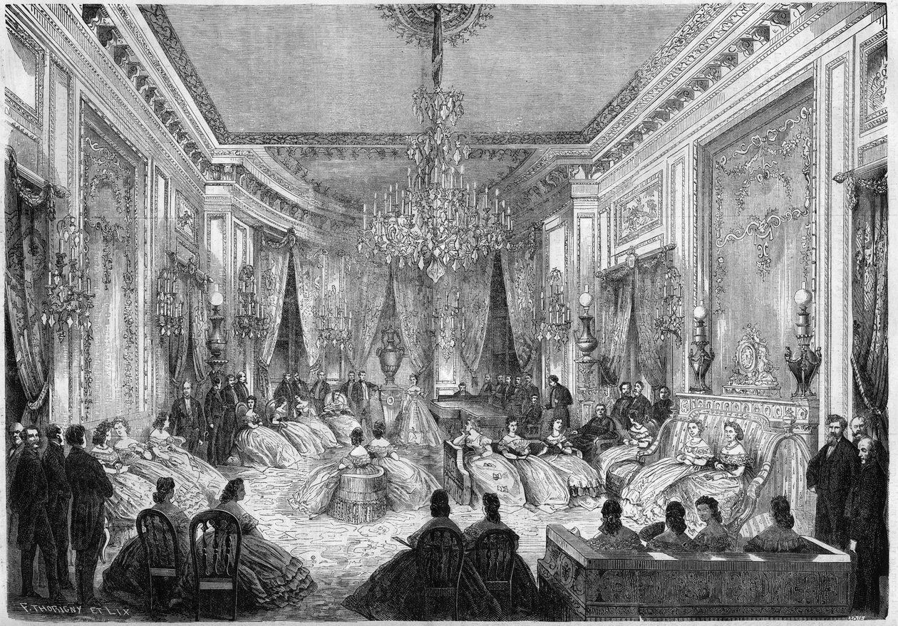 En musikalisk kväll anordnad av prinsessan Mathilde Bonaparte (1820-1904) av French School