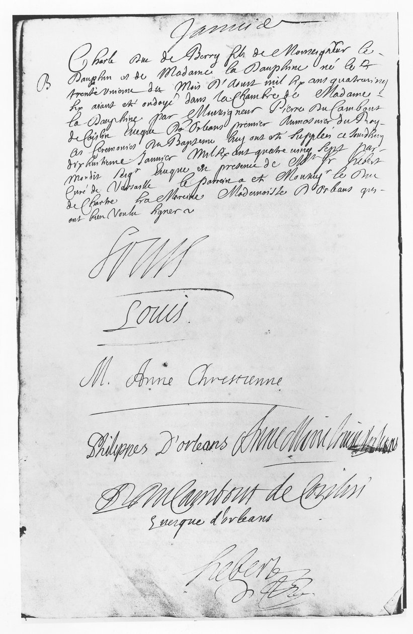 Dopakt av Charles, Duc de Berry av French School