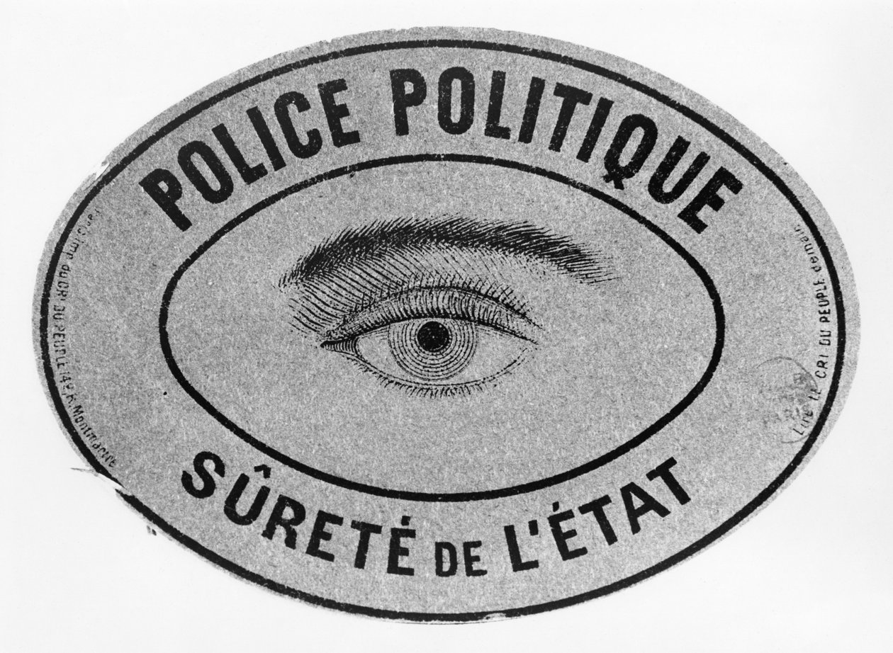 Annons publicerad troligen i tidningen Le Cri du Peuple konfiskerad av polisen, 1886 av French School