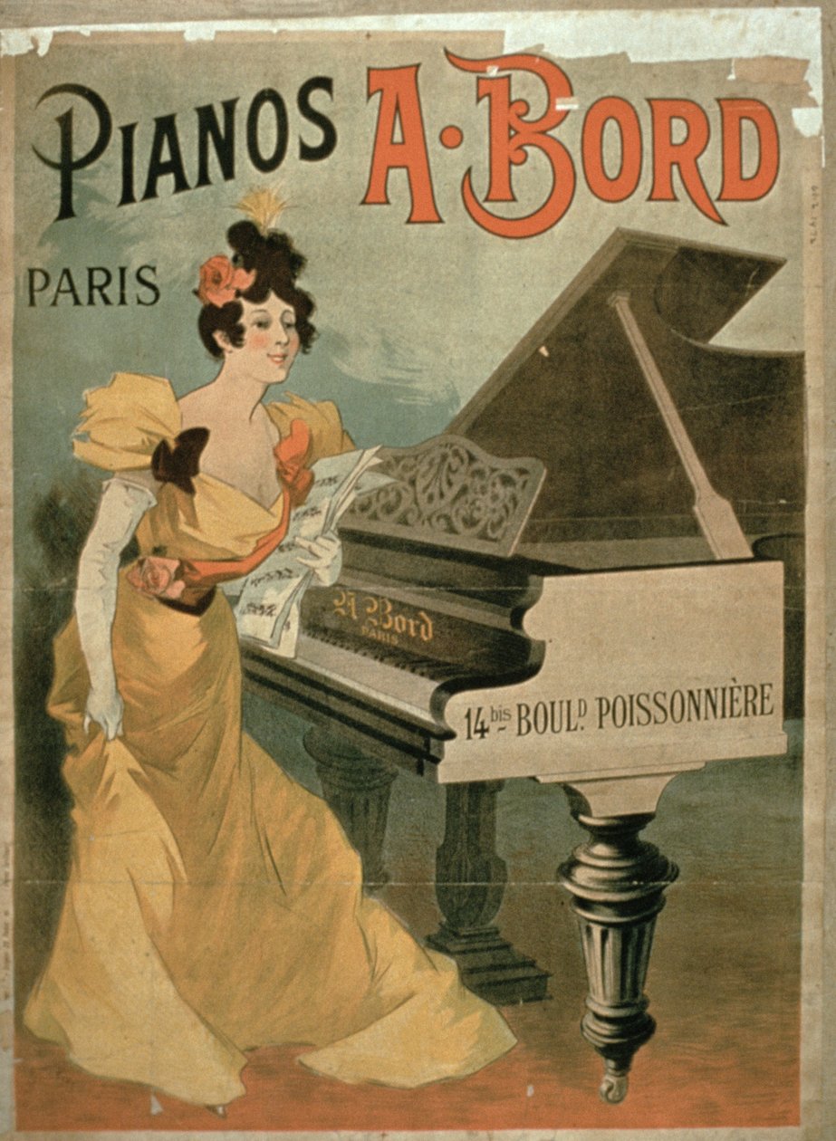 Annons för A. Bord Pianos, Paris av French School