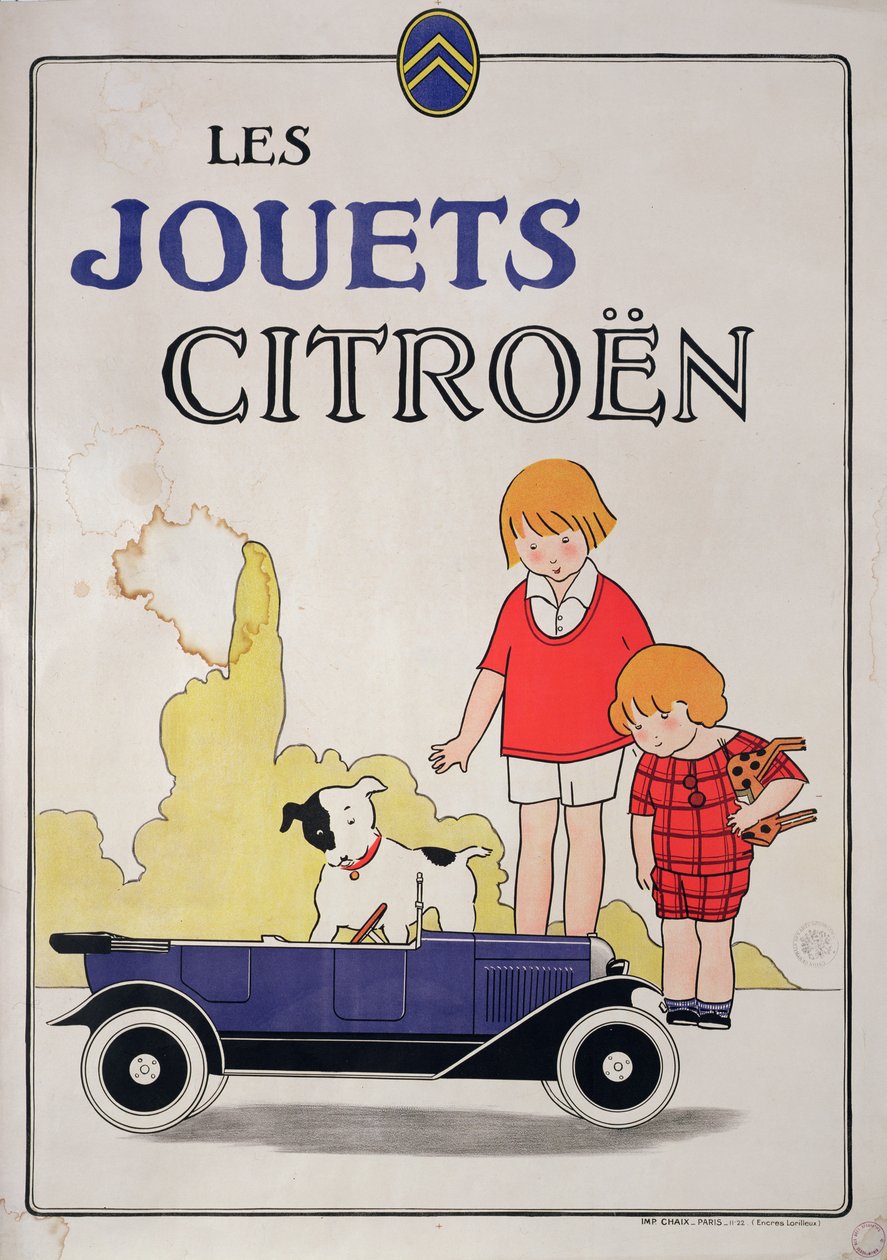 Annons för Citroen Toys, 1922 av French School
