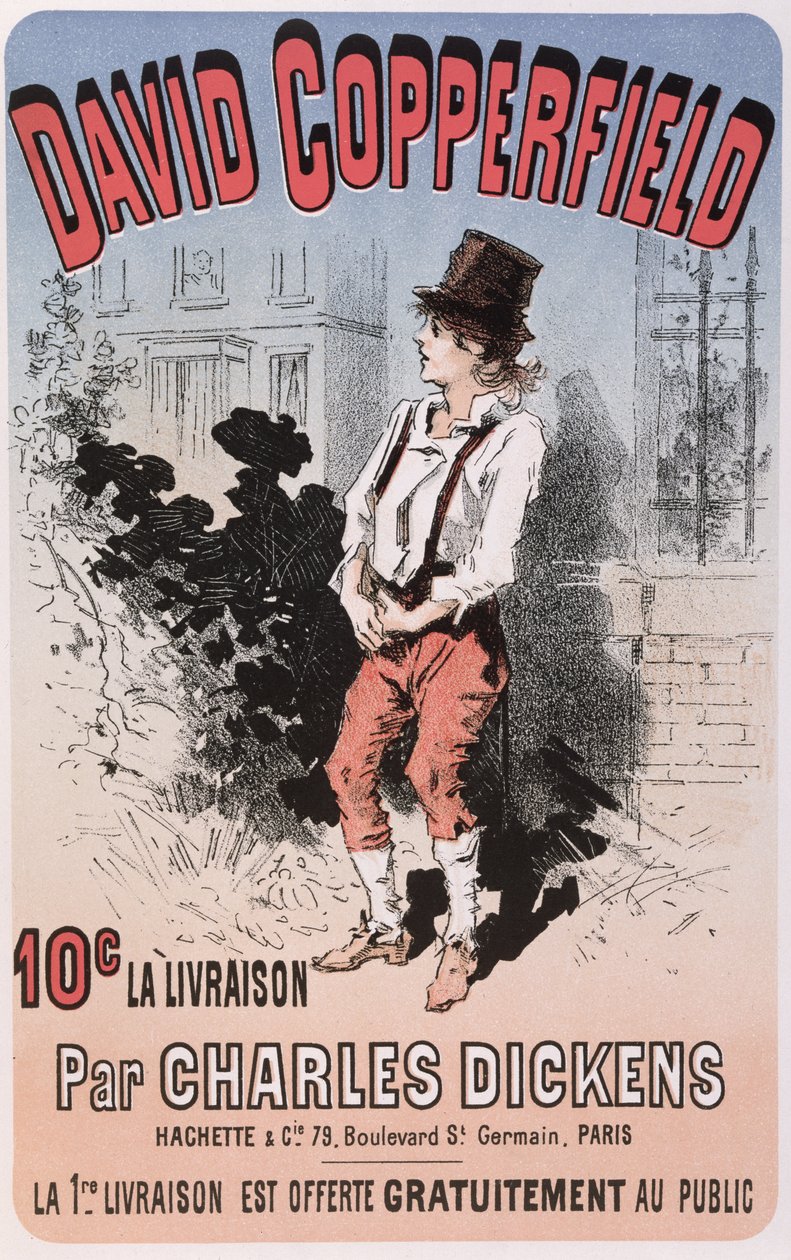 Annons för David Copperfield av Charles Dickens, 1884 av French School