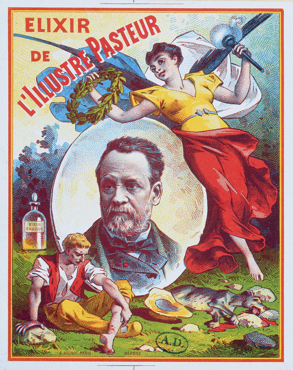 Annons för Elixir of the Illustrious Pastor, 1900 av French School