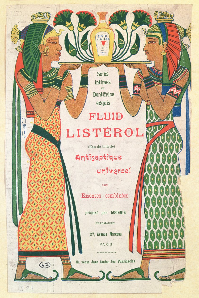 Annons för Fluid Listerol, 1901 av French School