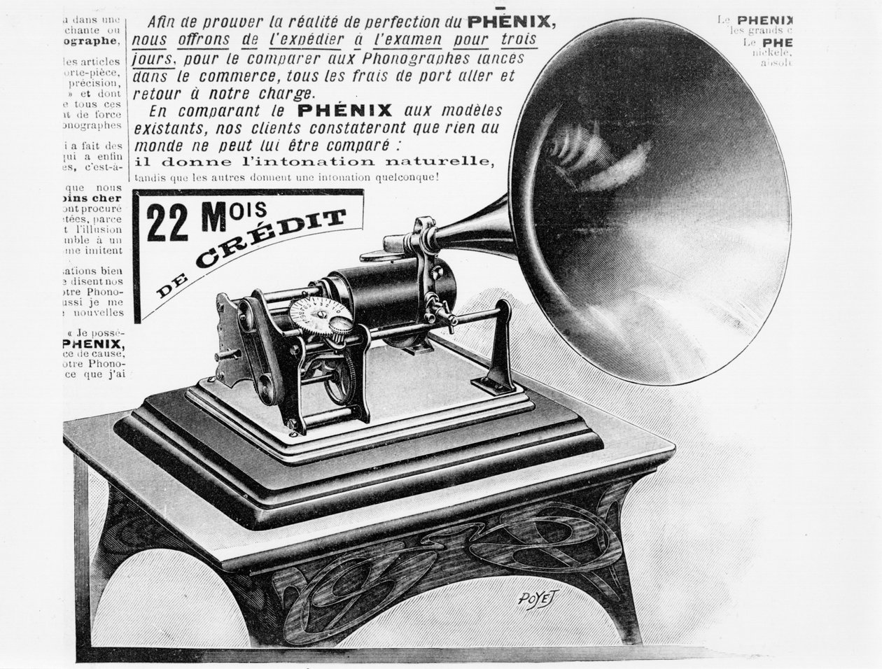 Annons för fonografen, c.1905 av French School