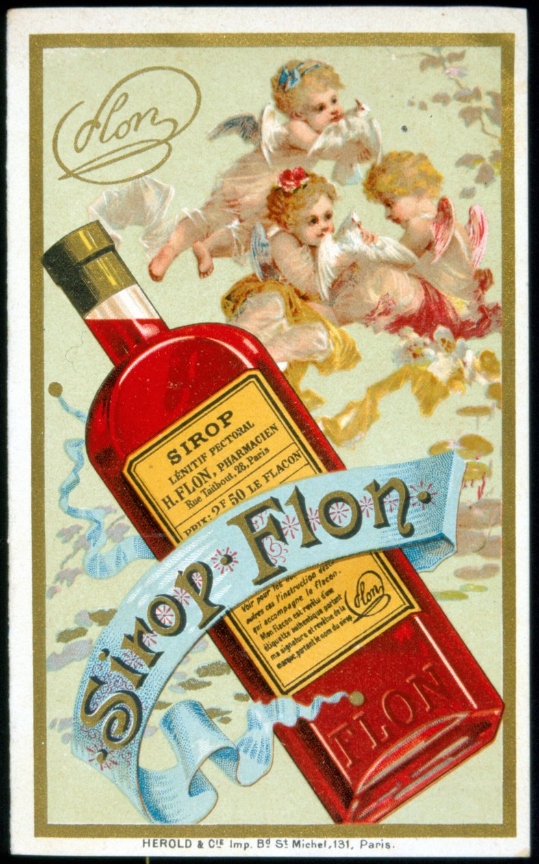 Reklamkort för "Sirap Flon". sd. 1800-talet. av French School