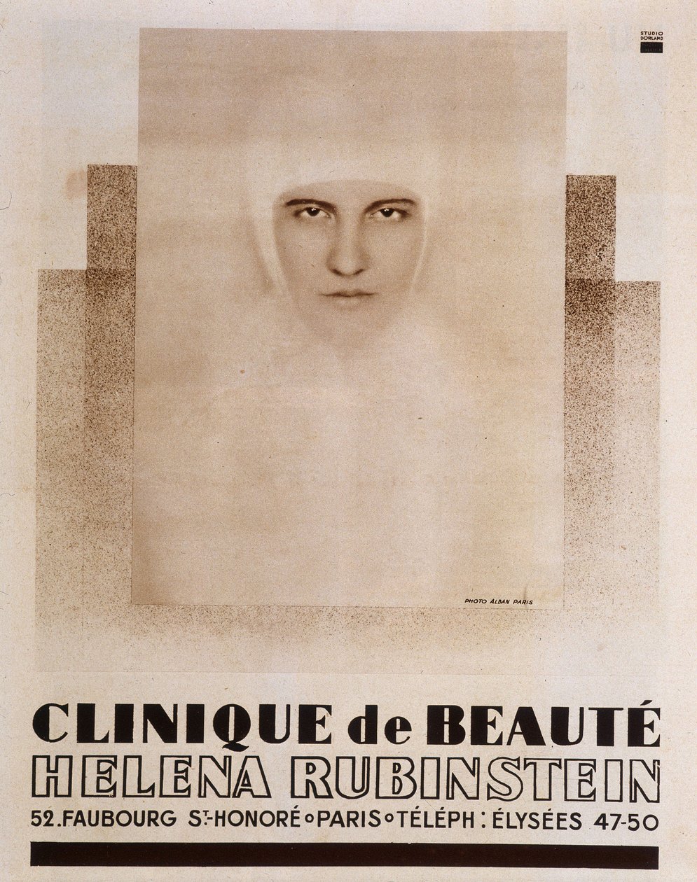 Reklam för Héléna Rubinstein Beauty Clinic i Paris - i Vu av French School