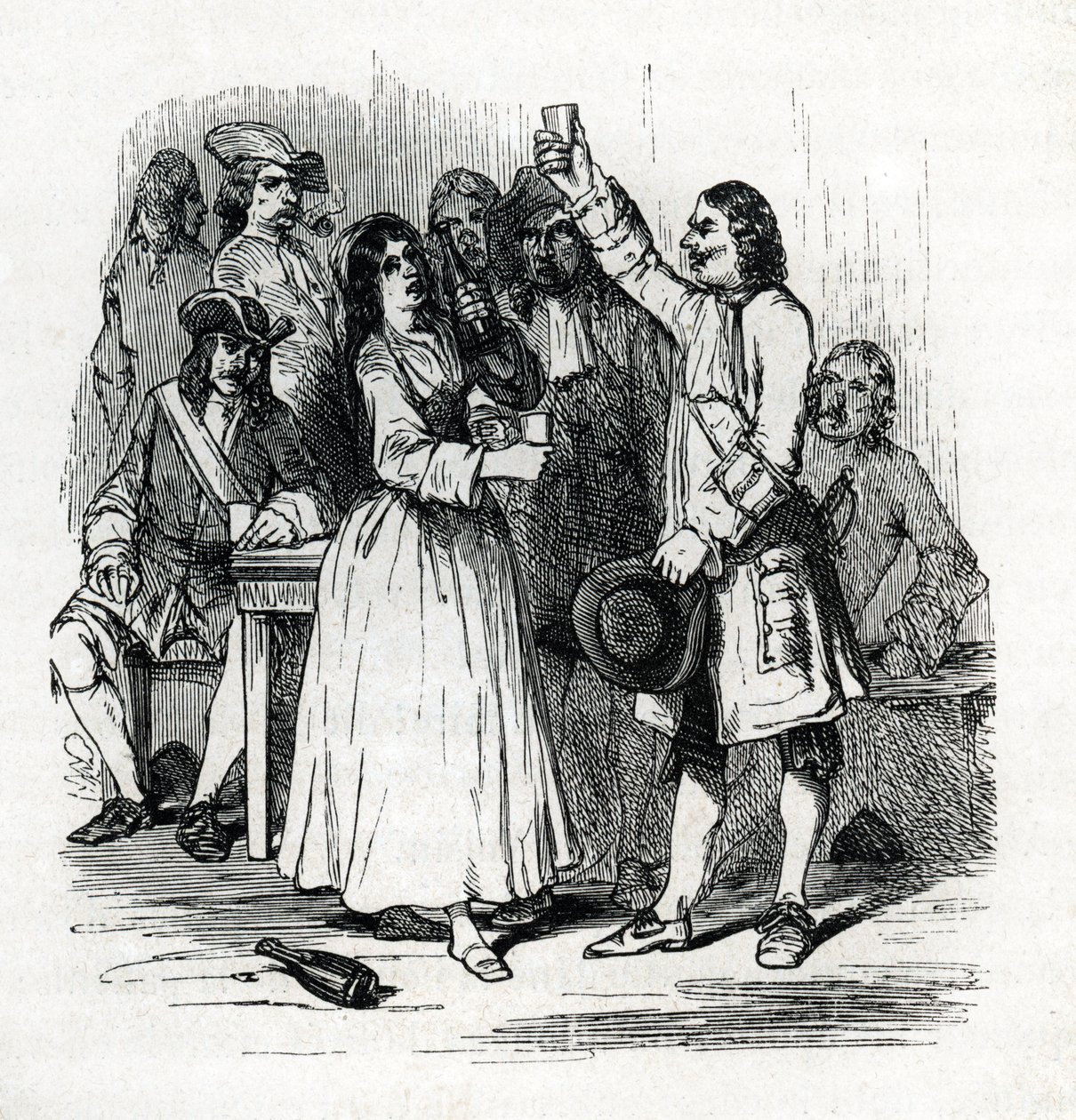 Giftaffären (gravyr) 1846 av French School