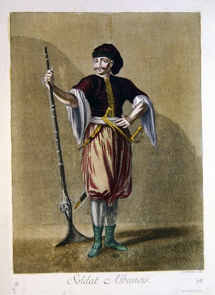 Albansk soldat, från 