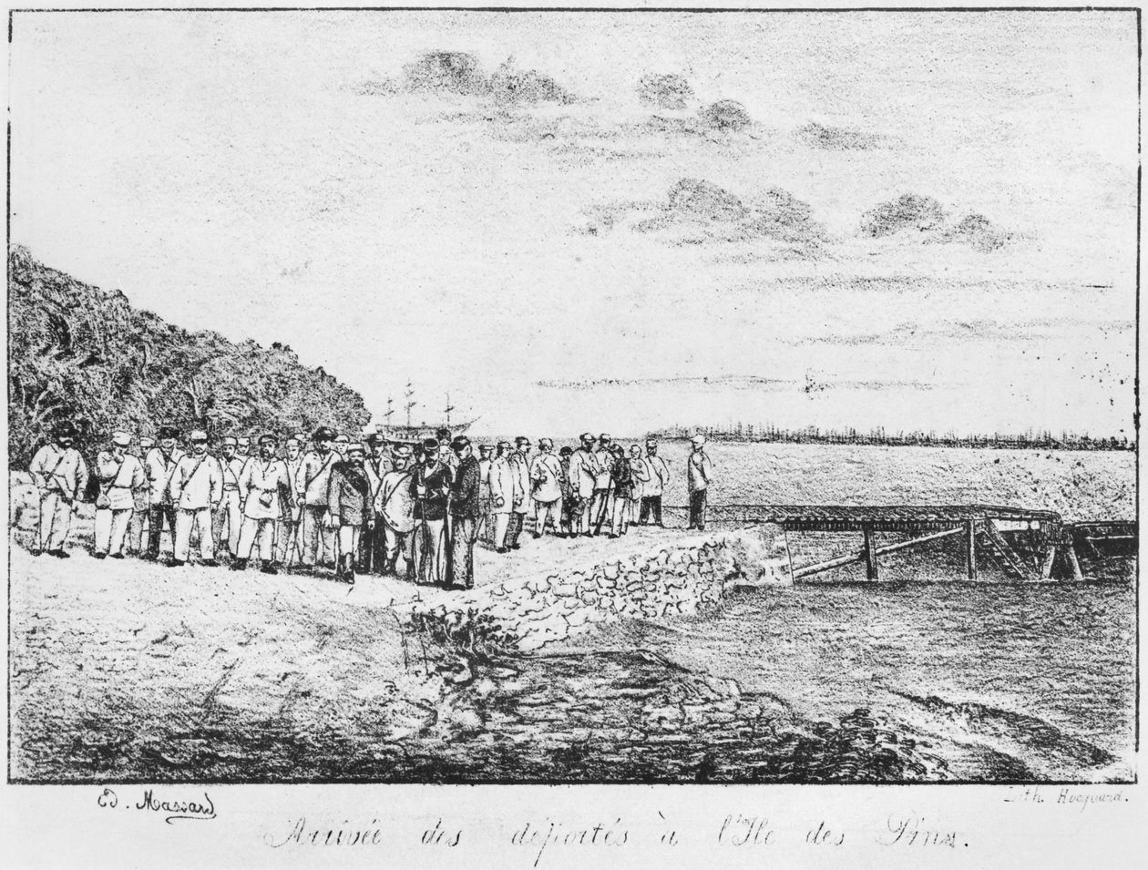 Album av Isle of Pines, Deporterades ankomst, 1877 av French School