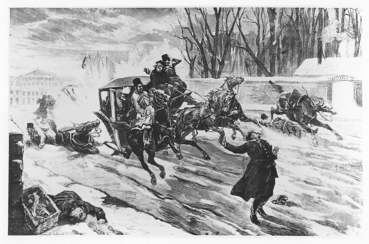 Alexander II mördades i St Petersburg den 13 mars 1881 av French School