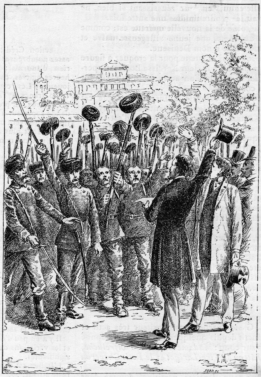 Alexander av Battenberg - Alexander I av Bulgarien eller Alexander av Battenberg (1857-1893) utropade i Philippopoli föreningen av Rumänien och Bulgarien, i "The Illustrous World" av French School