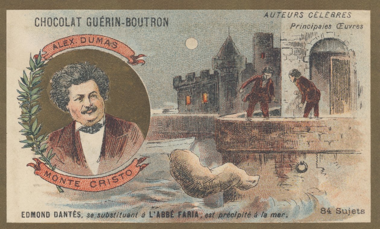 Alexandre Dumas (1802-1870), fransk författare, författare till "Greven av Monte Cristo", roman (1845-1846) av French School
