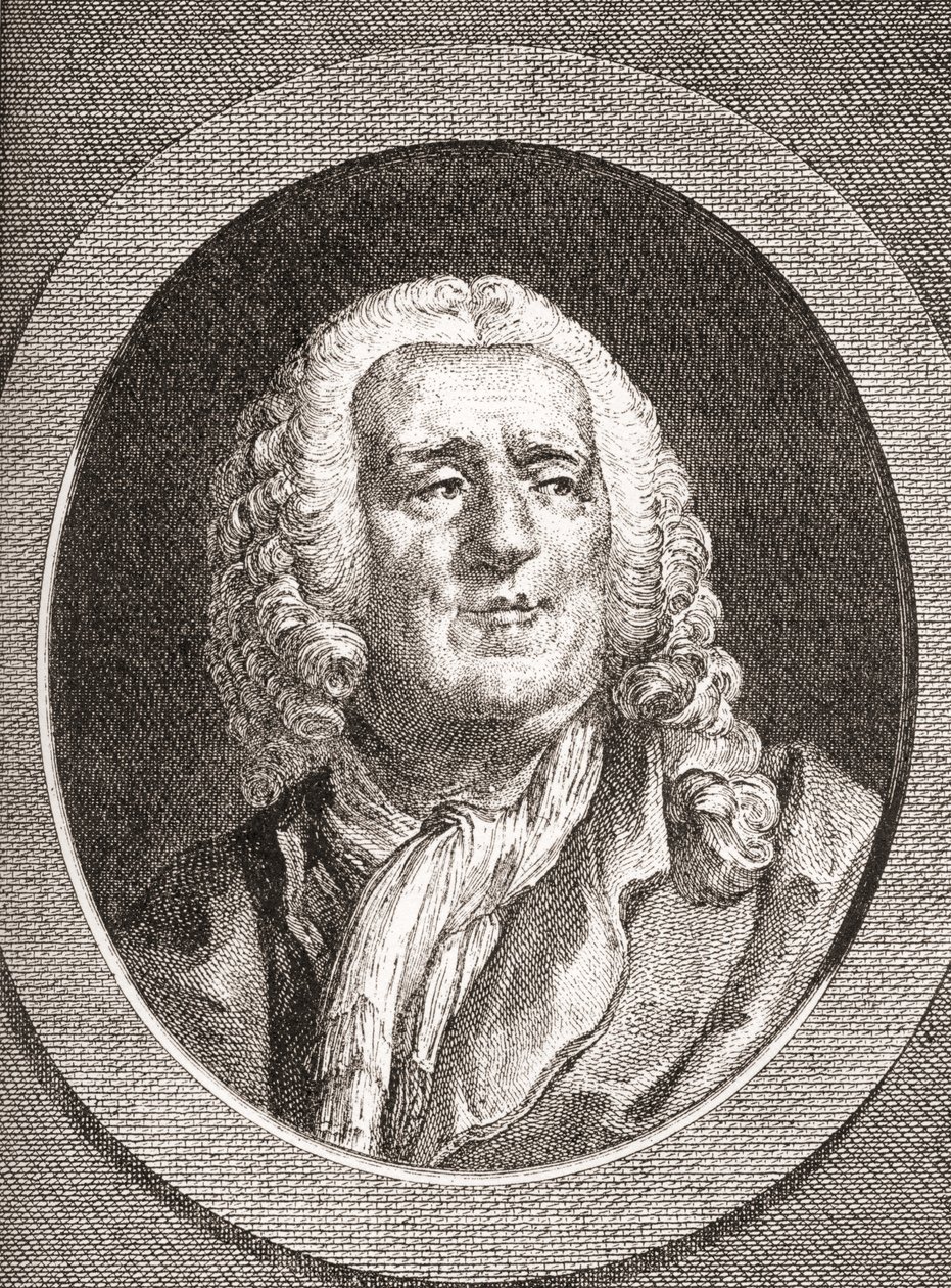 Alexis Piron, 1689 1773. Fransk epigrammatiker och dramatiker. Från Les Heures Libres publicerad 1908. av French School