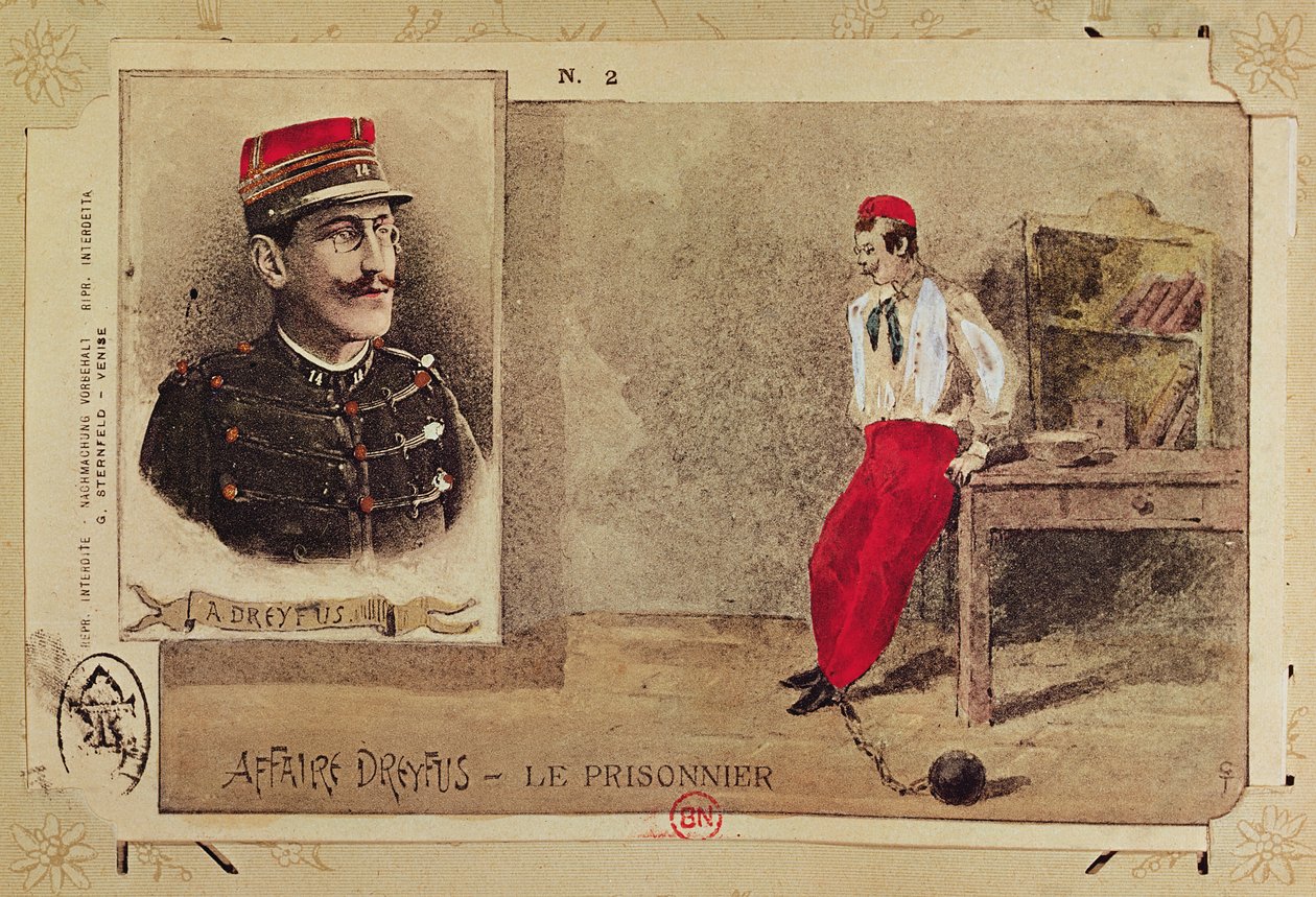 Alfred Dreyfus (1855-1935) som fånge, 1894-1906 av French School