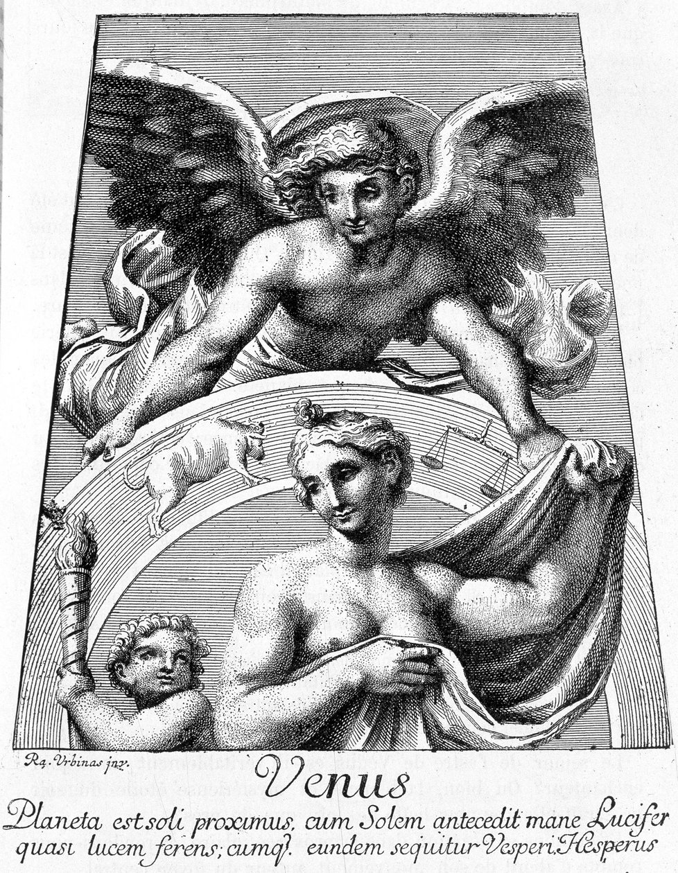 Allegori över planeten Venus - i "Les Terres du Ciel" av Camille Flammarion, red. Marpon & Flammarion, Paris av French School