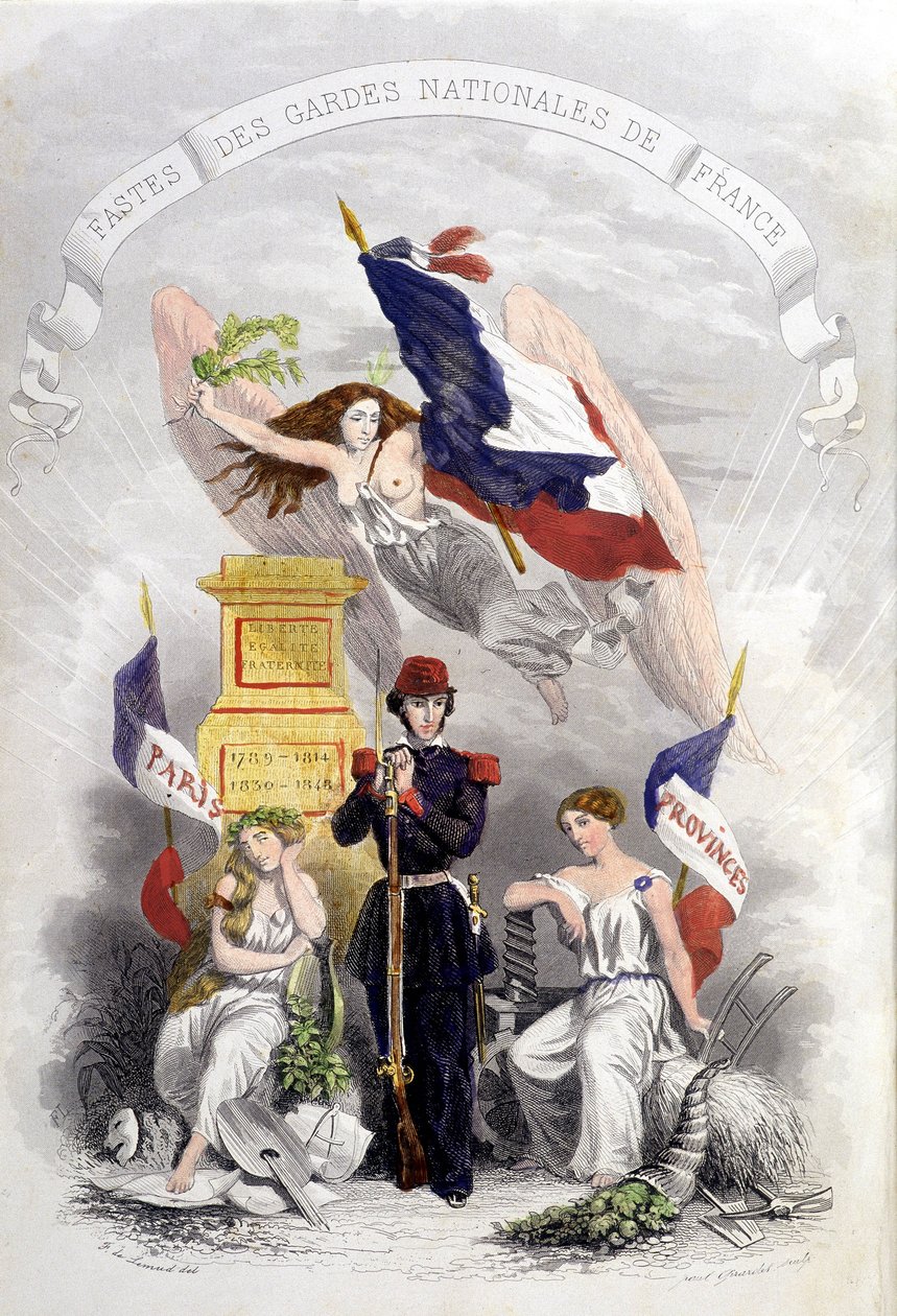 Allegori över de franska revolutionerna av French School