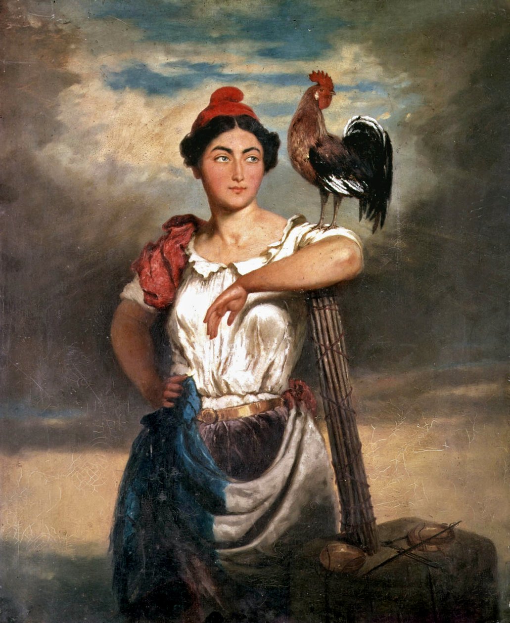 Allegori över republiken 1848 av French School