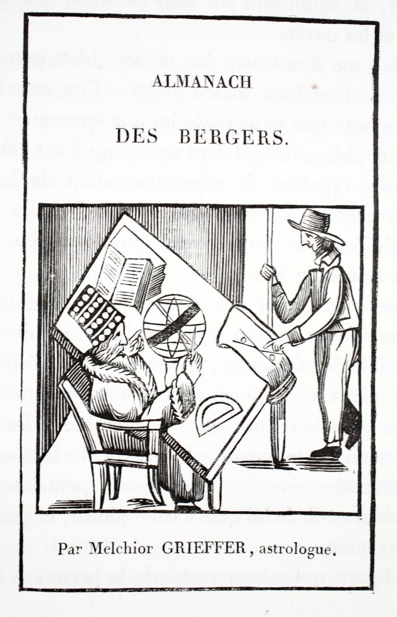 Almanacka of the Shepherds av Melchior Grieffer, astrolog av French School