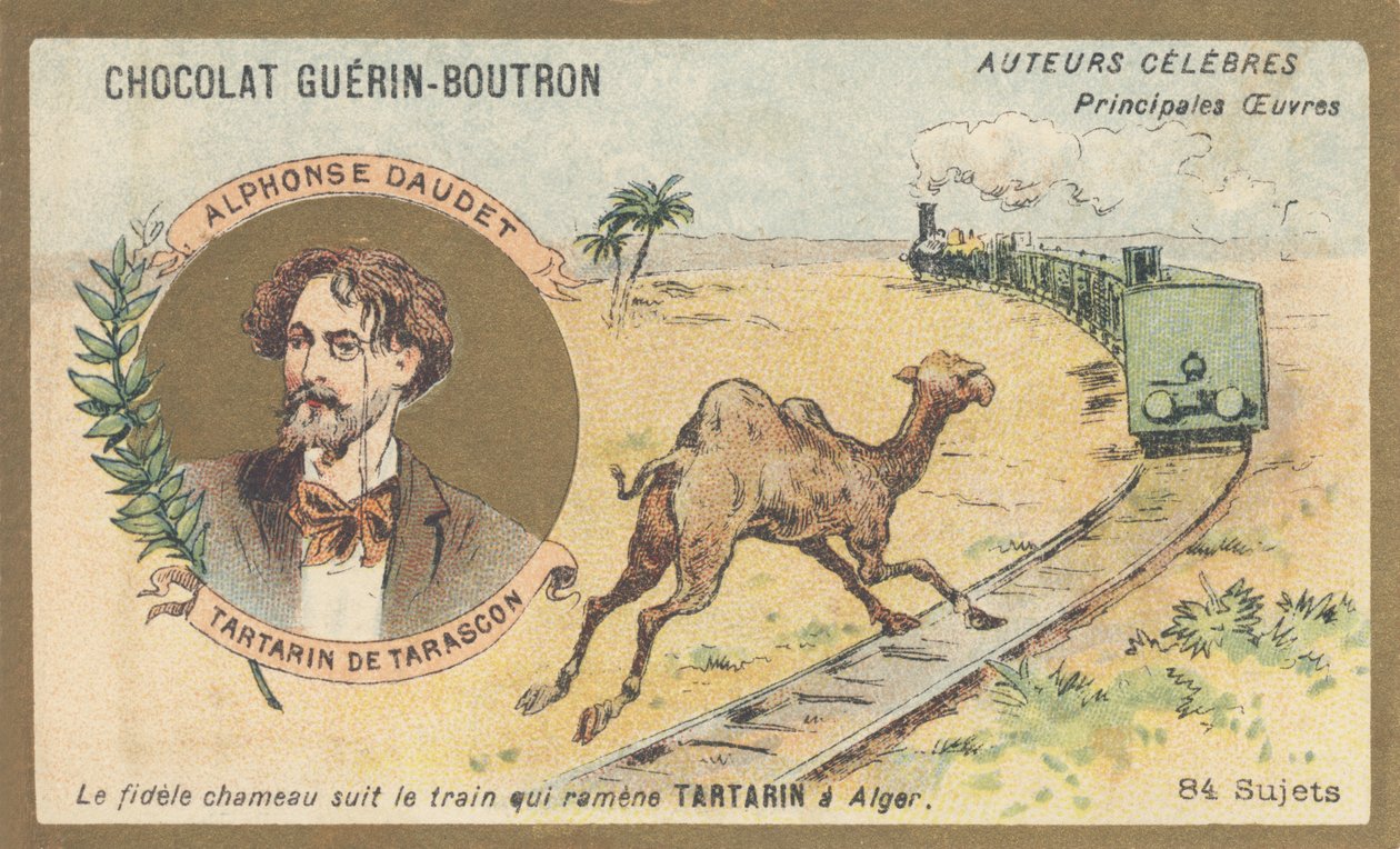 Alphonse Daudet (1840-1897), fransk författare och dramatiker, författare till "Tartarin de Tarascon" (1872) av French School