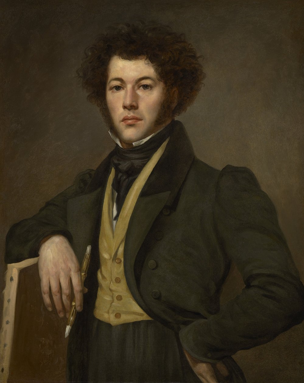 En konstnär, ca 1820 av French School