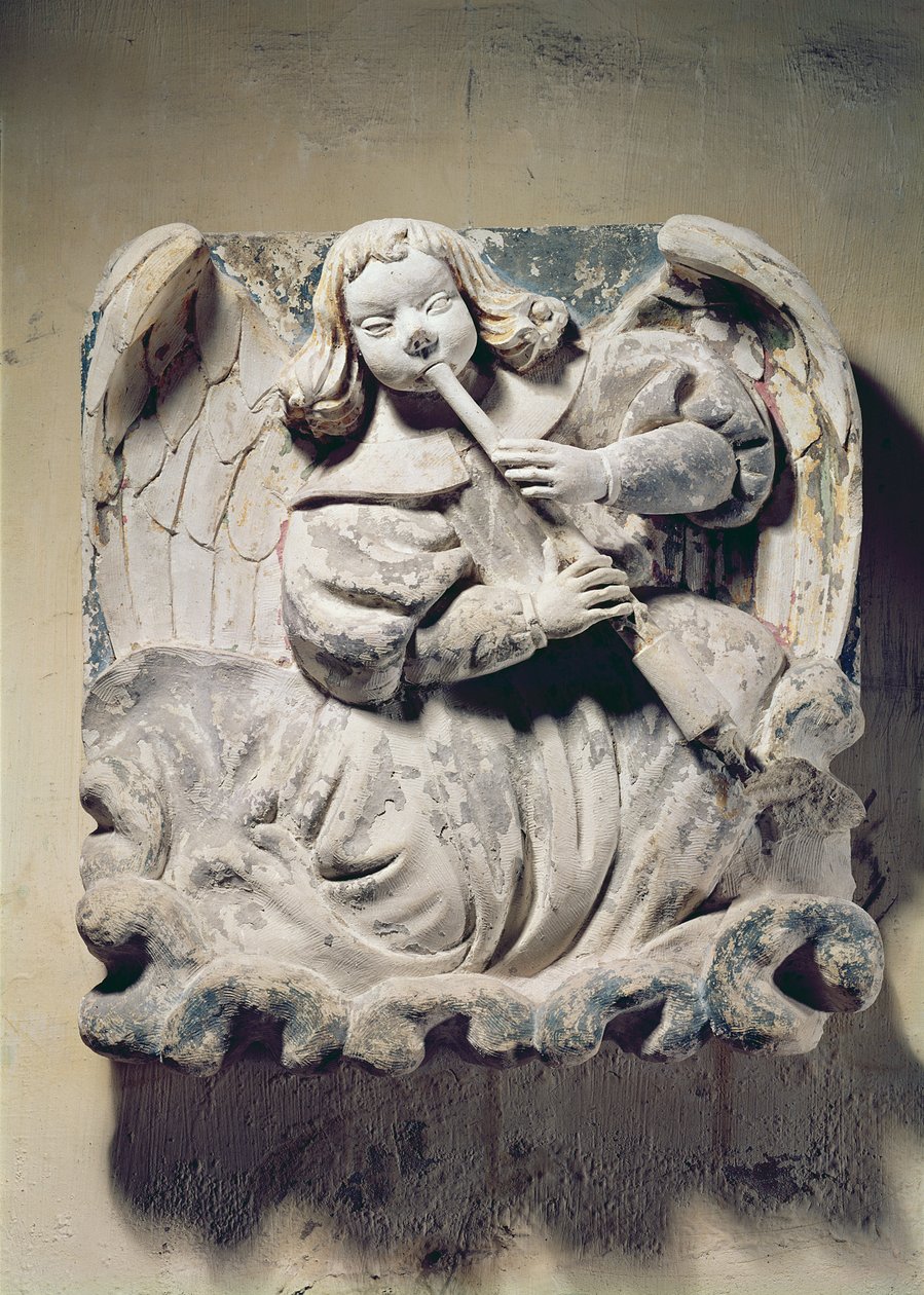 Ängelmusiker (basrelief) av French School