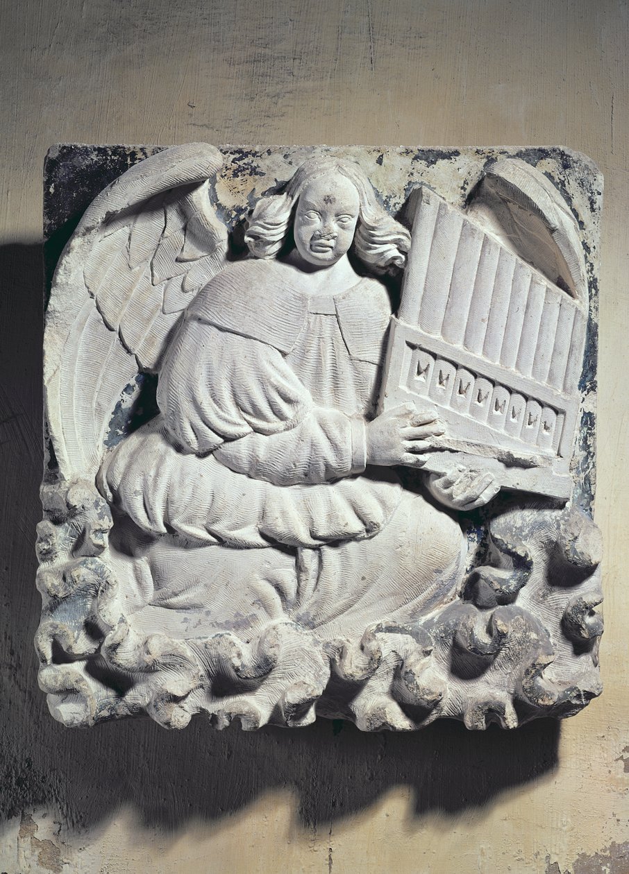 Ängelmusiker (basrelief) av French School