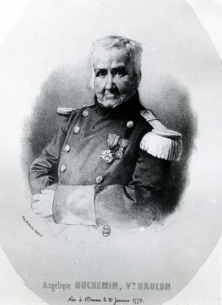 Angelique Duchemin, tryck gjord av R. Bertants, c.1848 av French School