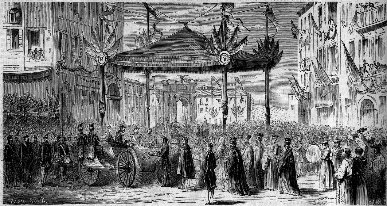Annexering av staden Nice till Frankrike av French School
