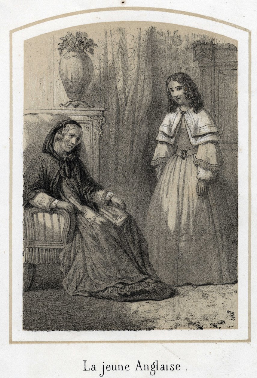 Anonym gravyr från 1800-talet av French School