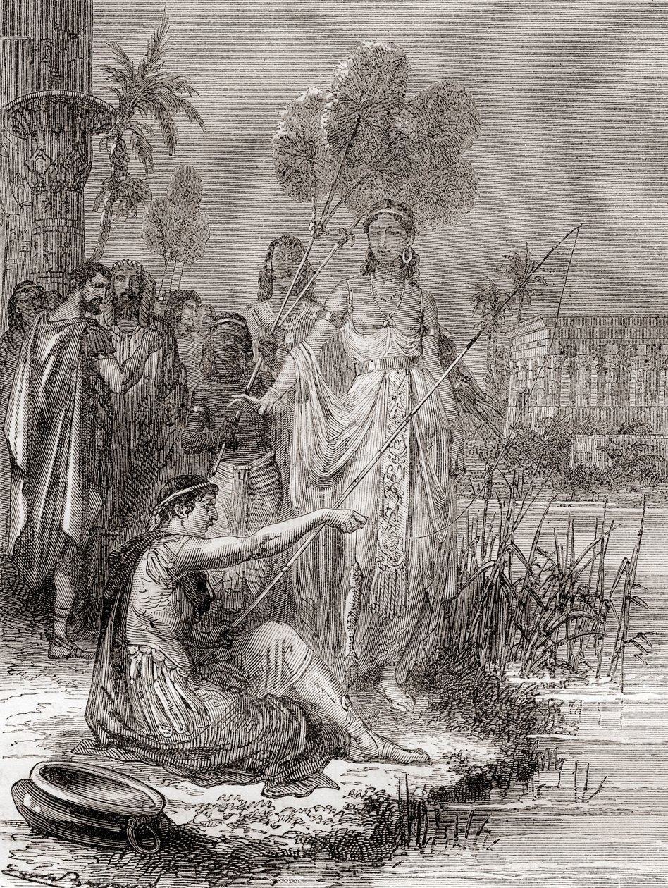 Anthony och Cleopatra fiskar med en flottilj av mindre farkoster på Nilen, från 