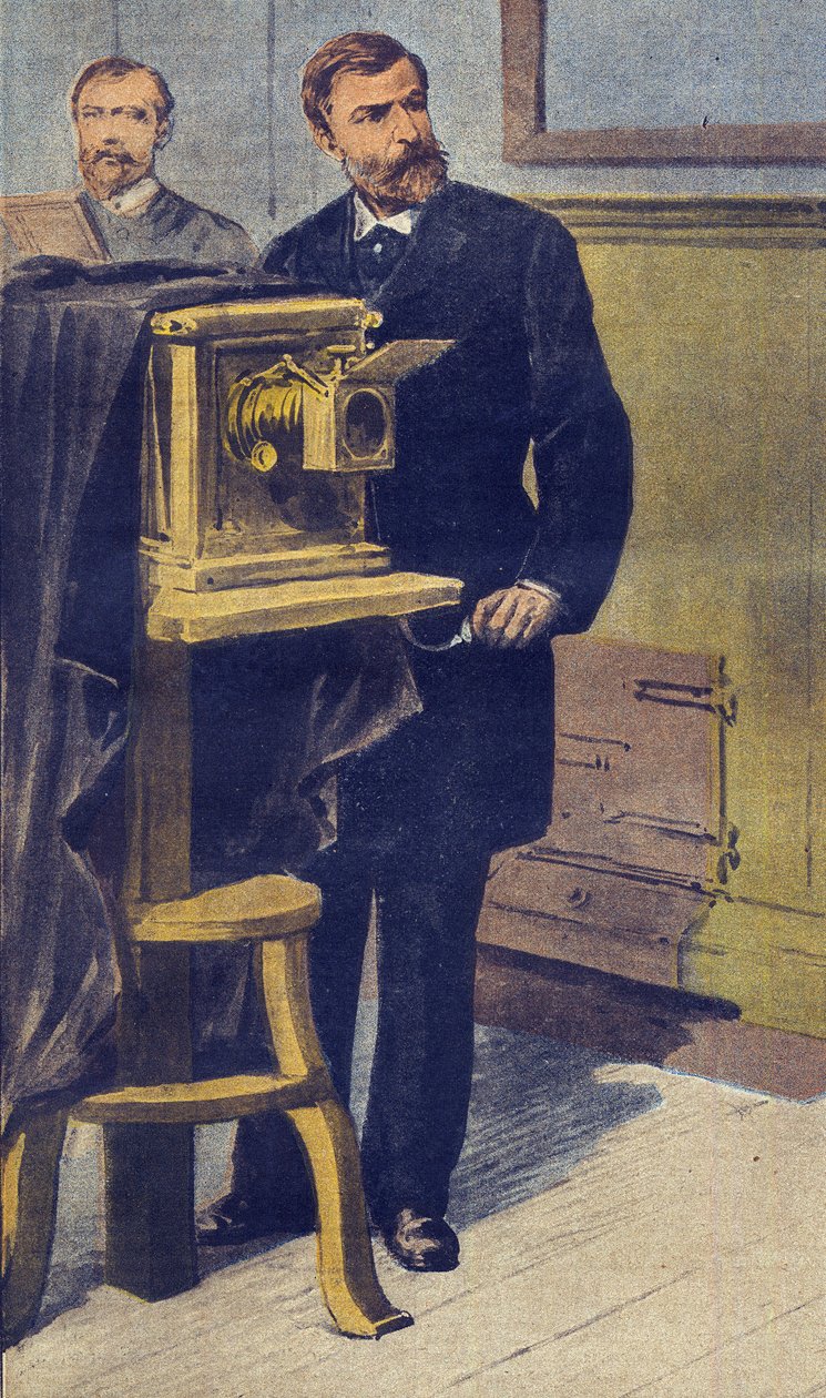 Antropometri - Alphonse Bertillon (1853-1914)illustration från 