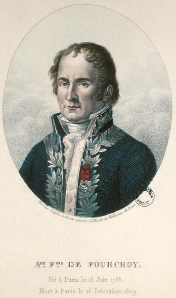 Antoine Francois de Fourcroy (1755-1809) (färgad gravyr) av French School