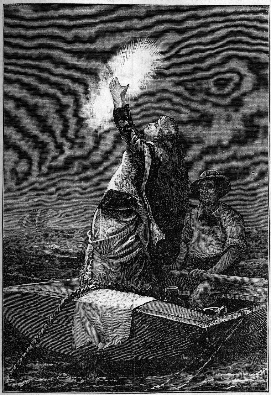 Utseendet av en gigantisk pyrosom, i "The Journal of Youth" av French School