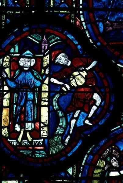 Vattumannen, från zodiakens fönster, 1200-talet av French School