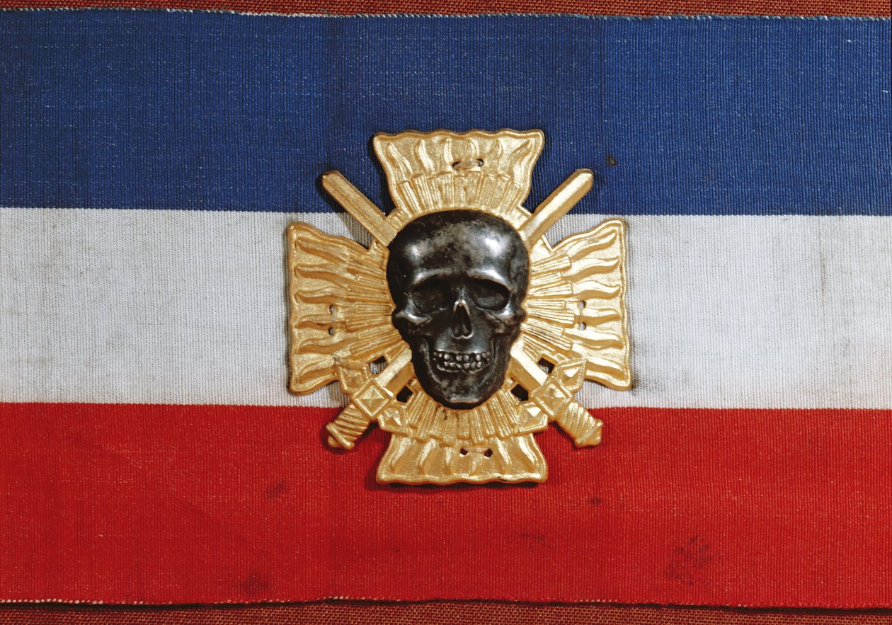 Armmärke från Croix-de-Feu, 1930-talet (tyg och metall) av French School