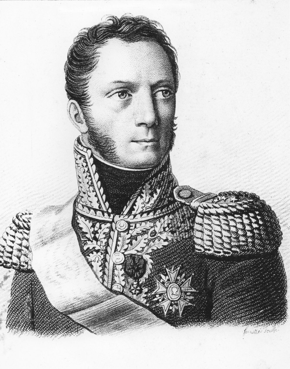 Armand Louis de Caulaincourt (gravyr) av French School