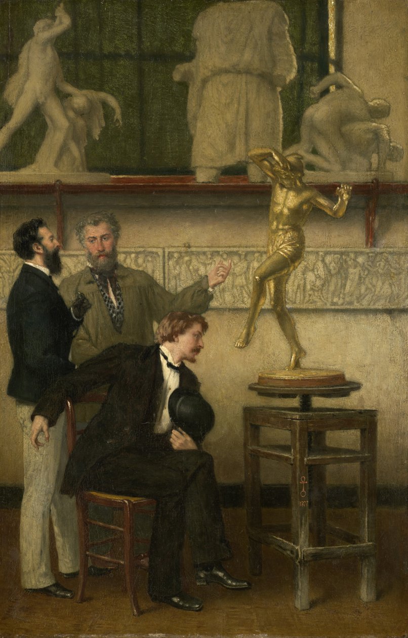 Konstnär i sin studio av French School