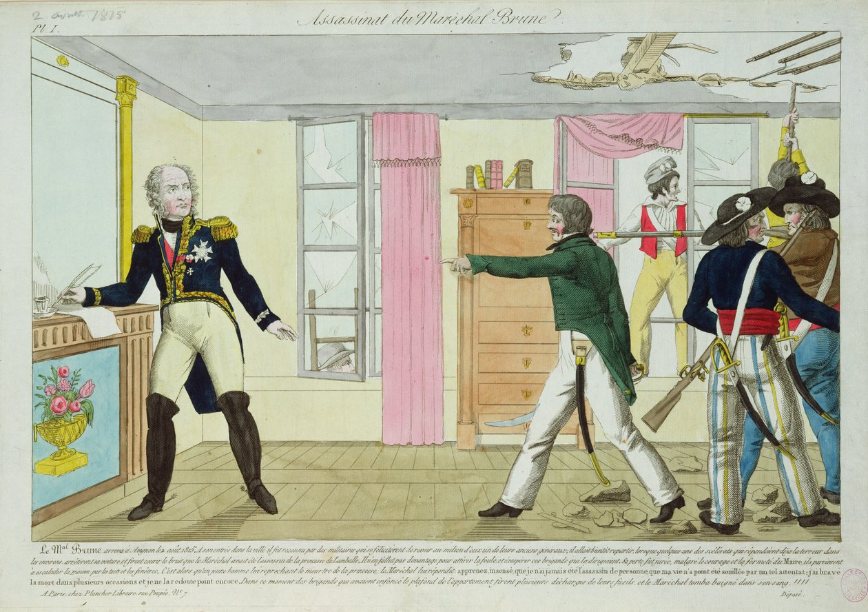 Mordet på marskalk Brune i Avignon, 2 augusti 1815, 1815 av French School