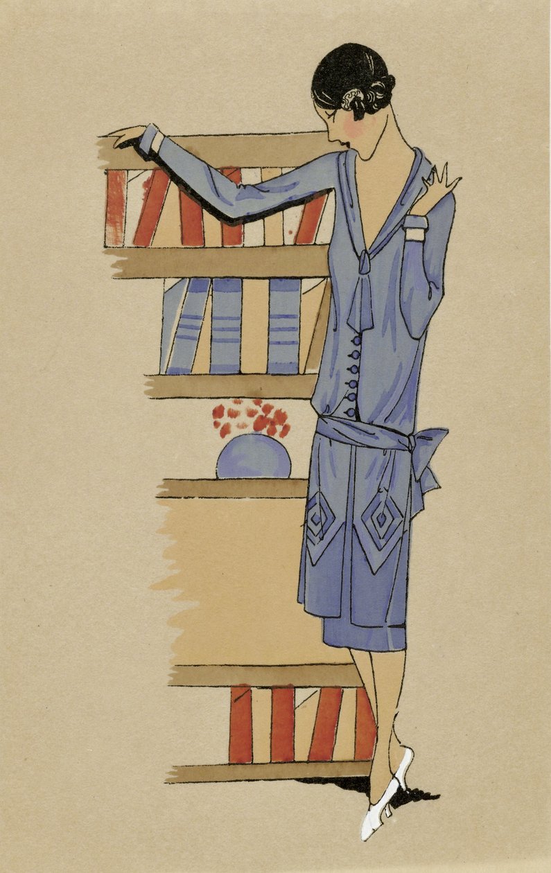 "Hemma", ur Costumes Parisien, utg. 1925 (pochoirtryck) av French School