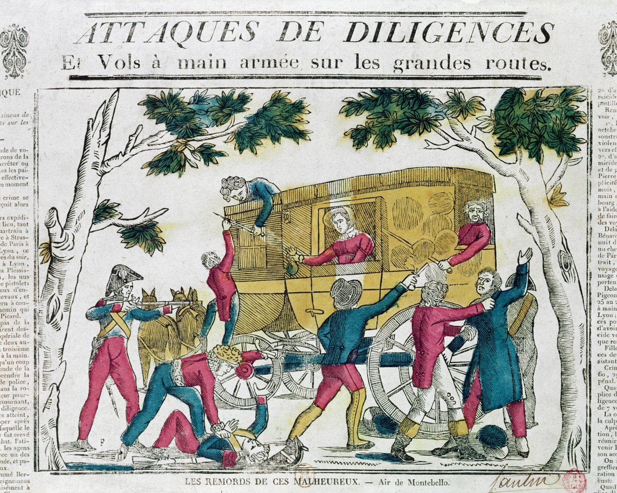 Attack mot flit från Paris till Lyon den 25 juli 1822 av French School