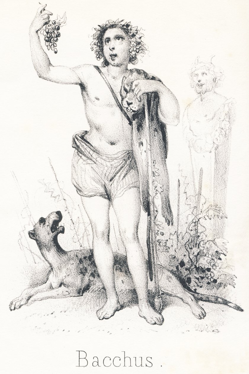 B Bacchus: Son till Jupiter och Semele av French School