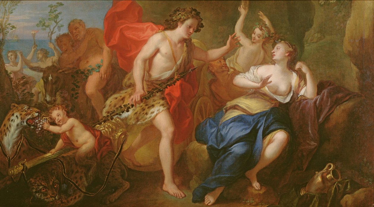 Bacchus og Ariadne swed av French School