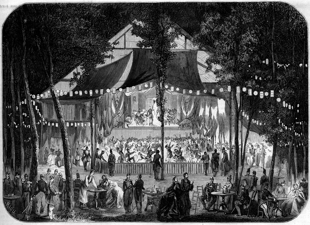 Bal organiserad i militärlägret Chalons, Marne (51) av French School