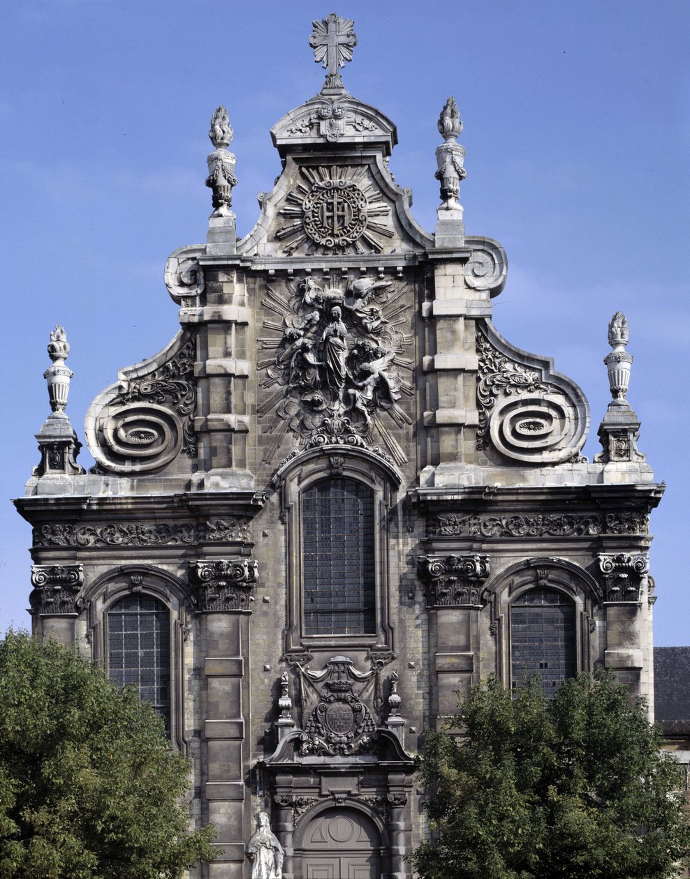 Barockarkitektur: Fasad av jesviternas kyrka (nuvarande museum för helig konst) (1692). Cambrai, norr (59). av French School