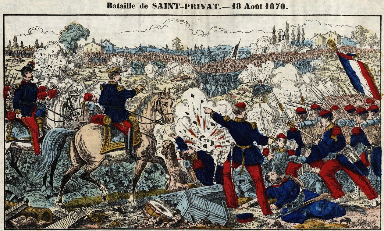 Slaget vid Saint - Privat den 18 augusti av French School
